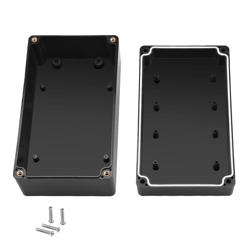 PINFOX Waterproof Plastic Project Box ABS IP65 Electronic Junction Box Enclosure 6.2 x 3.54 x 2.3 inch 158 x 90 x 60 mm (Black) - Image 3